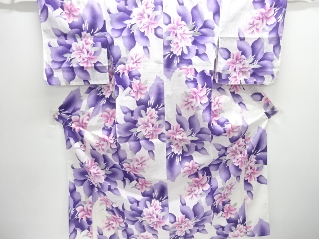 JAPANESE KIMONO / YUKATA / COTTON / LILY